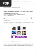 How To Configure PfSense As Multi Wan (DUAL WAN) Load Balance Failover Router