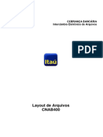 Layout Cobranca 400 CNAB Itau PDF