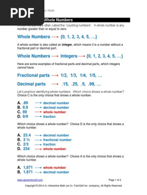 Pre Algebra Ch 1 Topic 1