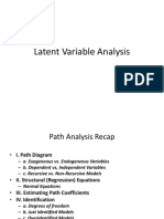 Latent Variable Analysis