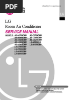 LG Split Type Air Conditioner Complete Service Manual PDF