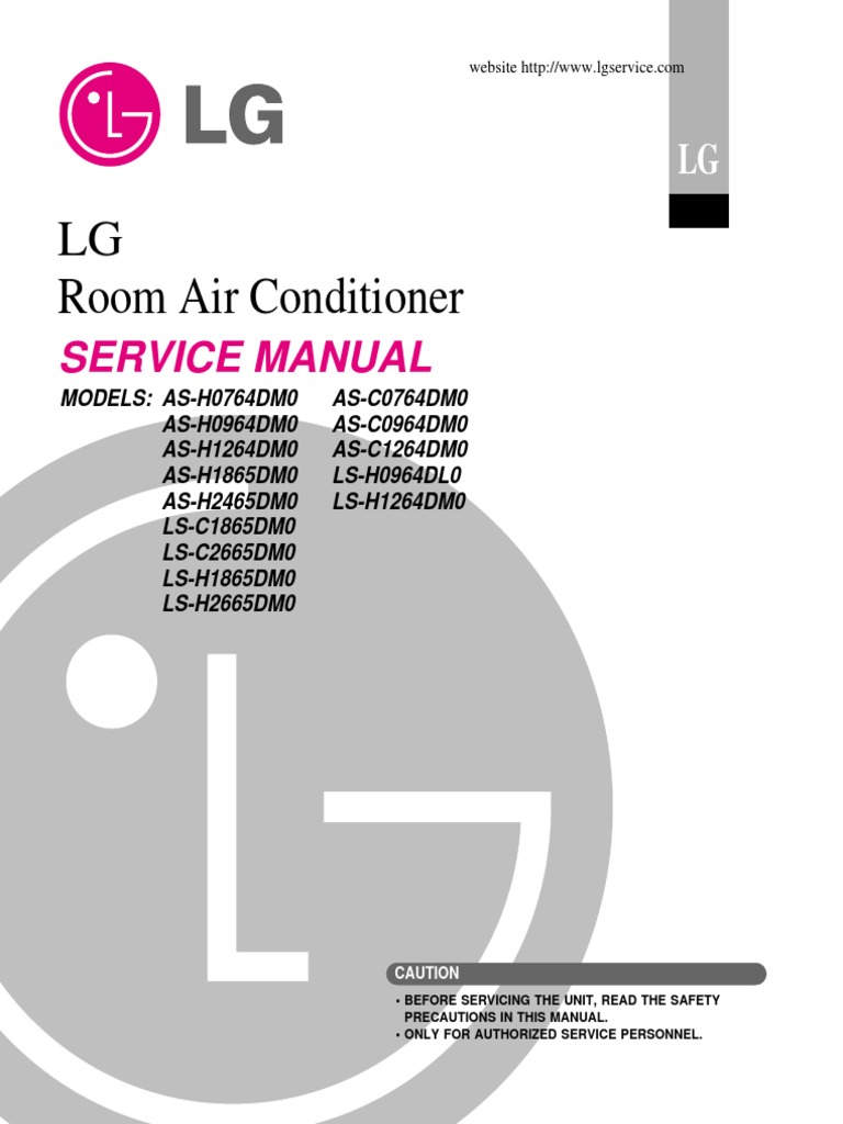 87712479 Lg Split Type Air Conditioner Complete Service Manual Pdf