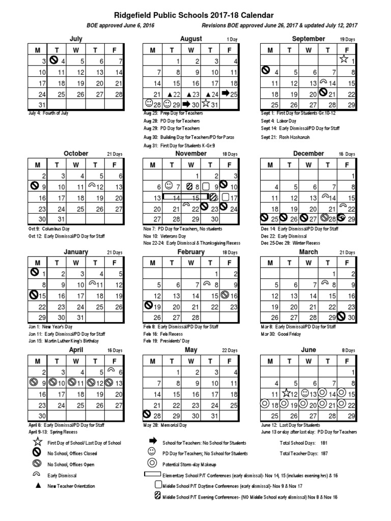 2017-2018-district-calendar-ridgefield-public-holiday-observances