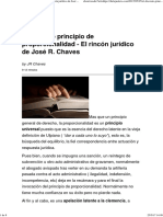 El Discreto Principio de Proporcionalidad - El Rincón Jurídico de José R