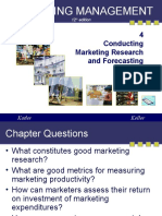 Marketing Management: 4 Conducting Marketing Research and Forecasting Demand