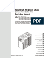 YASKAWA AC Drive-V1000 Compact Vector Control Drive Technical Manual