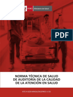 NORMA TÉCNICA DE SALUD DE AUDITORÍA DE LA CALIDAD DE LA ATENCIÓN EN SALUD