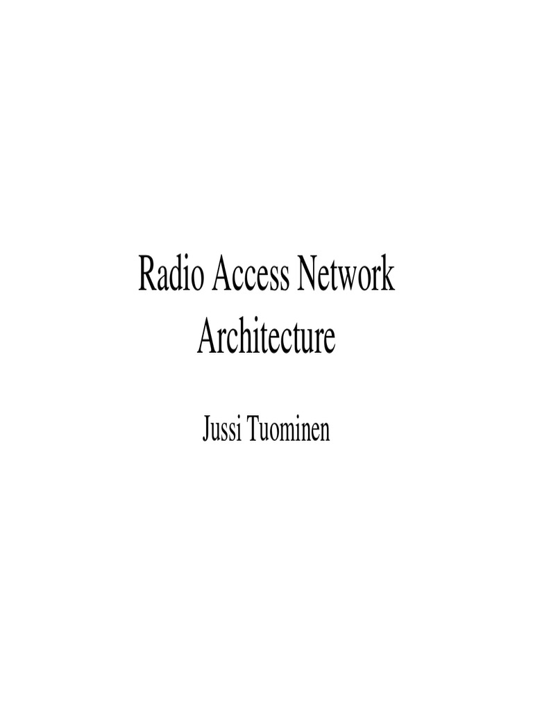 UMTS Radio Network Architecture | PDF | Internet Protocols | Software ...