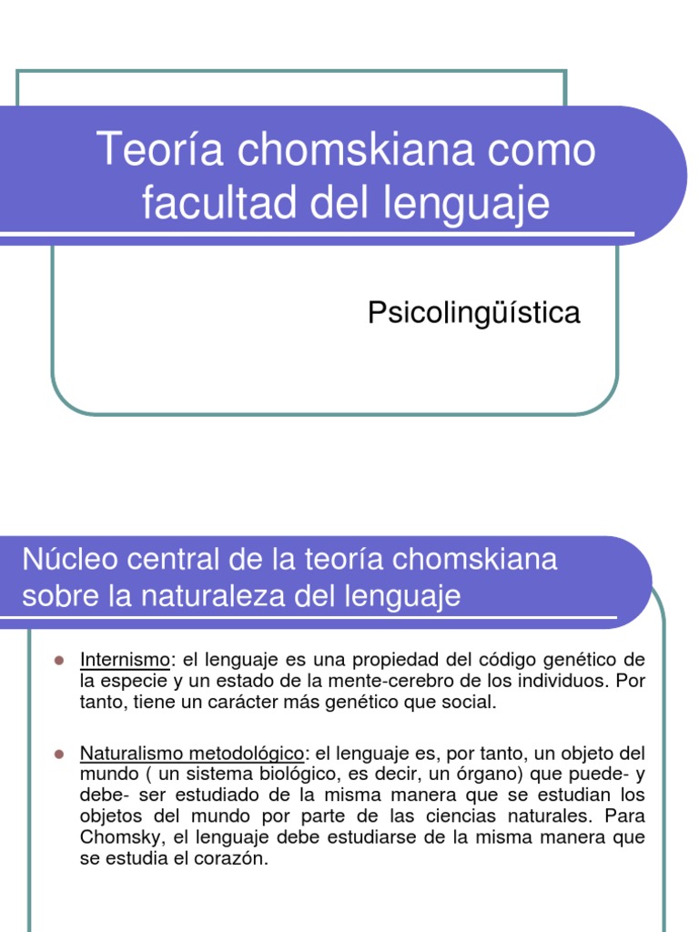 Teoria chomskiana