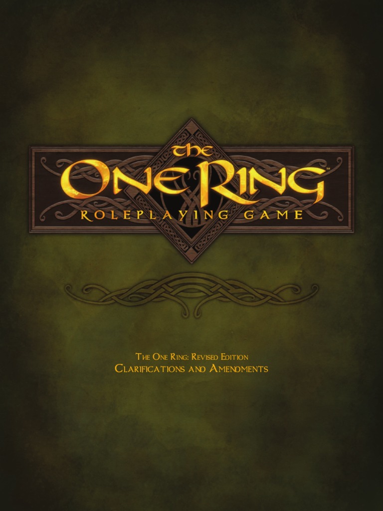 The One Ring RPG Revised Edition Updates | PDF | Dwarf (Middle Earth ...