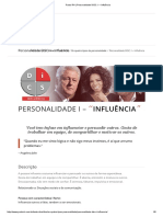 Pacto RH - Personalidade DISC - I - Influência