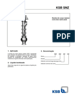 Manual técnico para bomba de corpo tubular com rotor semi-axial