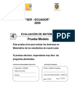 Prueba Modelo Matematica 4