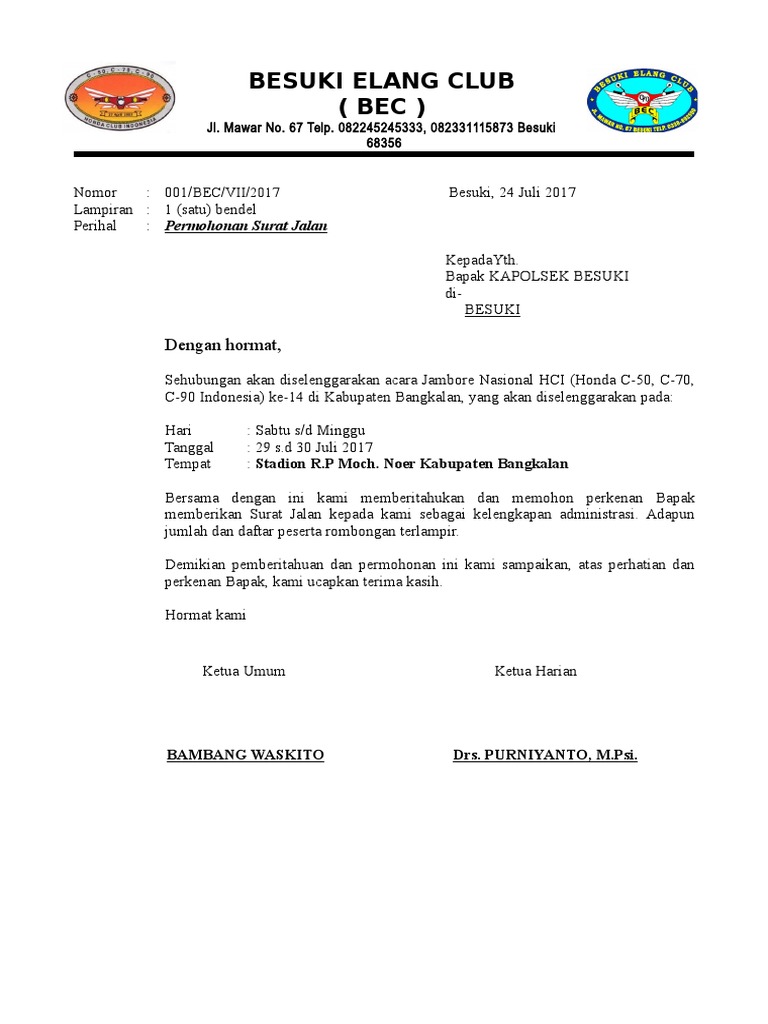 Surat Jalan Touring Pdf