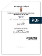 Informe Laboratorio Redes - Router Mikrotik - Heraldo Ubilla PDF