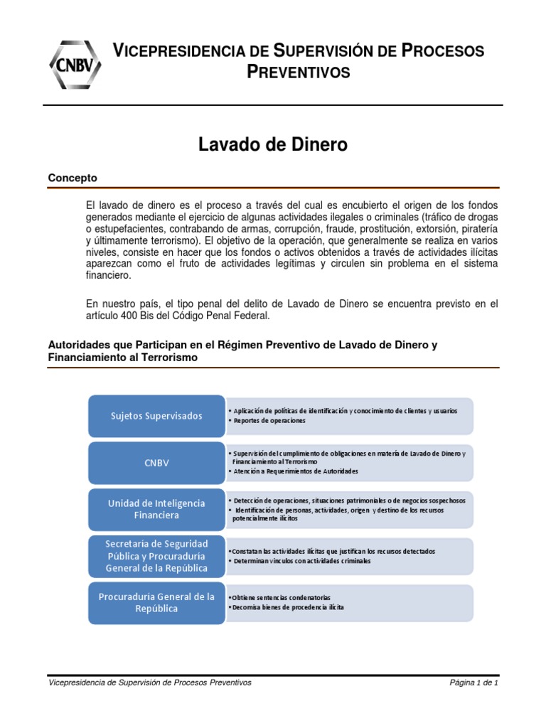 Vspp Lavado De Dinero Pdf Pdf Lavado De Dinero Crimen Y Violencia
