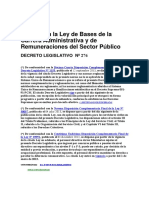 D. Leg. #276 Ley de Bases de La Carrera Administrativa PDF