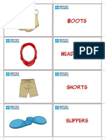 Flashcards Clothes 3 PDF