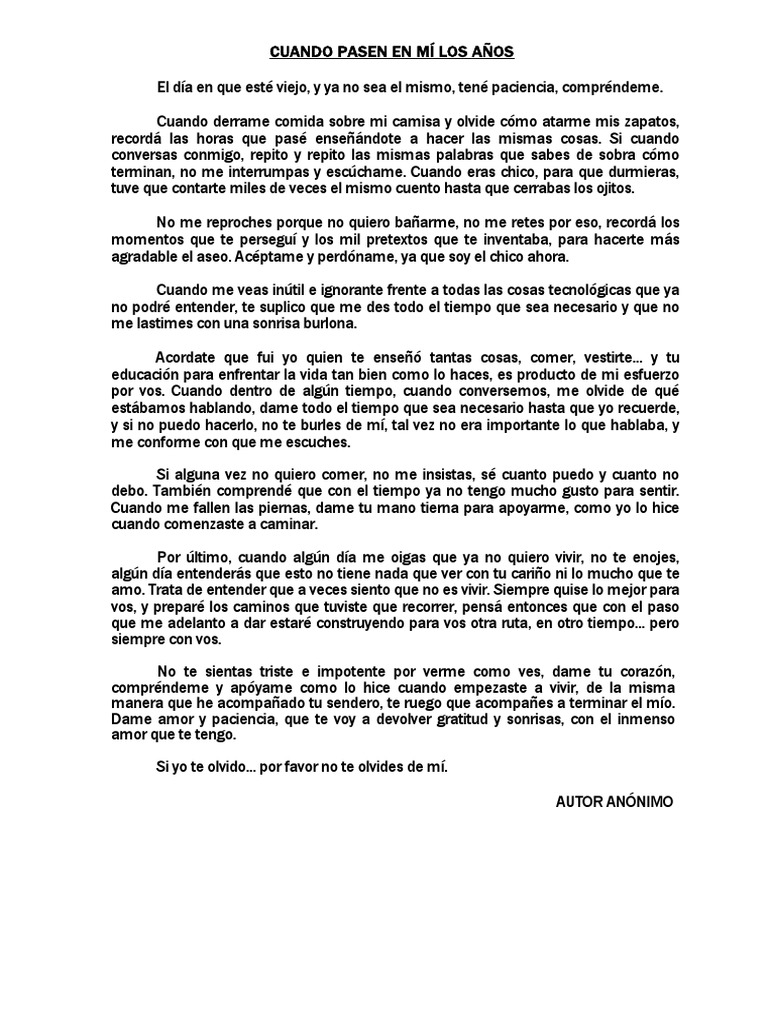 Cuando Pasen en Mi Los Años | PDF | Amor | Ocio