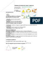 Clases de Triangulos Según Sus Lados y Angulos