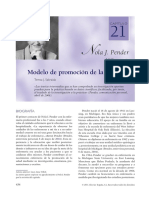 Teorc3ada Nola J Pender Modelo de La Promocic3b3n de La Salud