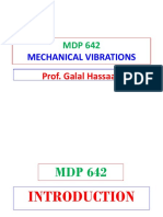 Mechanical Vibrations: Prof. Galal Hassaan