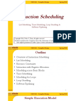 Instruction Scheduling: List Scheduling, Trace Scheduling, Loop Unrolling & Software Pipelining