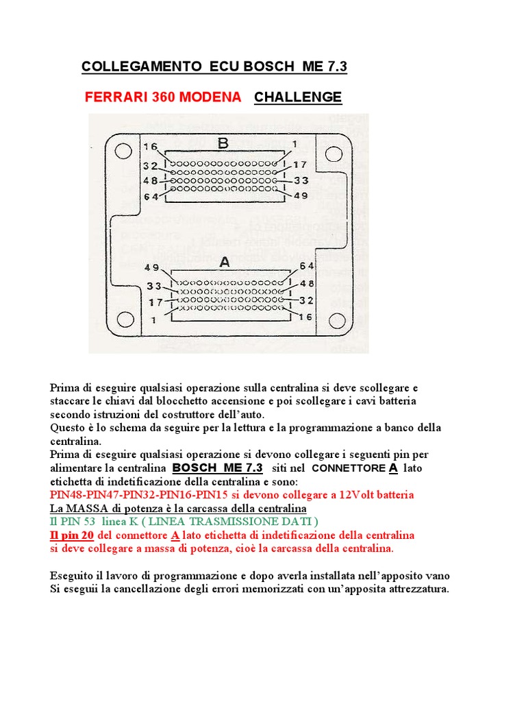 ECU Ferrari 360 PDF | PDF