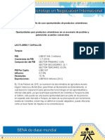 Evidencia 6 Estudio de Caso Oportunidades de Productos Colombianos