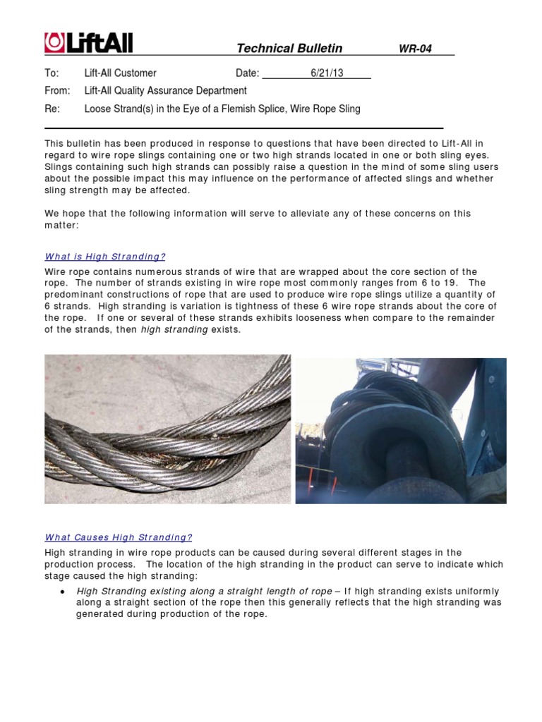 High Stranding r13-01.pdf | Rope | Wire