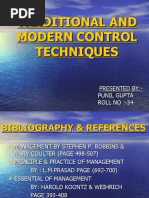 Traditional and Modern Control Techniques