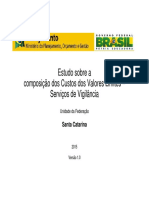 Estudo Sobre A Composição Dos Custos Dos Valores Limites - Serviços de Vigilância