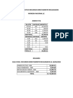 Dinero en Efectivo Directamente Recaudados