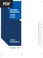 SARESP - RELATÓRIO PEDAGÓGICO PORTUGUÊS - 2009_2010