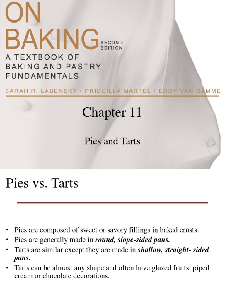 Chapter XI Pies and Tarts PDF Baking Custard