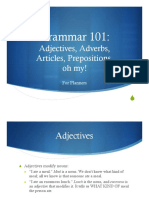 Adjectives, Adverbs, Articles, Prepositions PDF