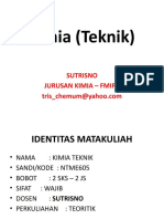 Silabus Kimia - Utk Teknik Mesin 2014