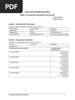 OJT Training Plan Template | PDF | Cognition | Learning