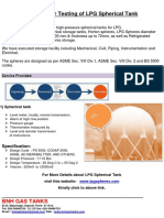 10 Year Testing of LPG Spherical Tank