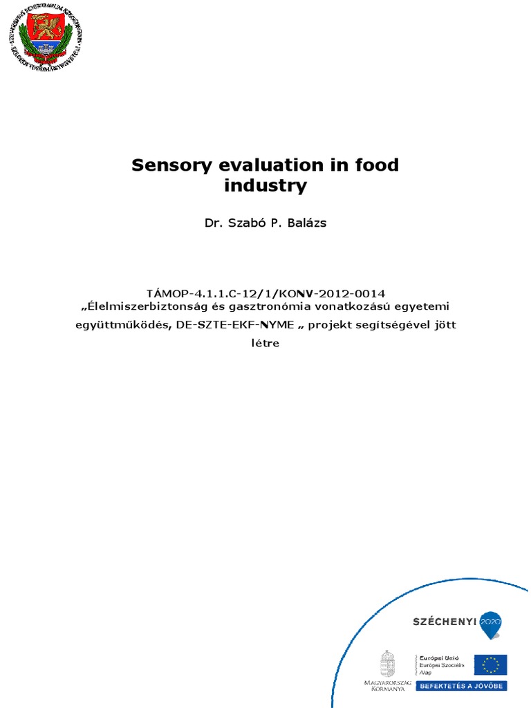 Sensory Evaluation in Food | Download Free PDF | Taste | Spectrophotometry