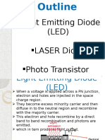 Light Emitting Diode (LED) LASER Diode Photo Transistor