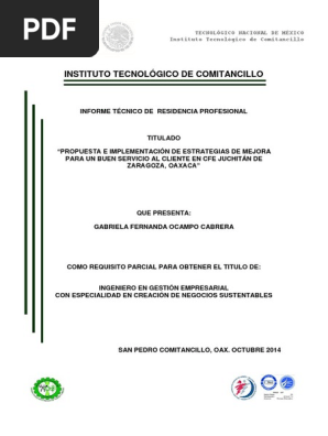 Informe Tecnico Pdf Analisis Foda Caso De Estudio