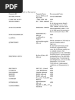 HUAWEI Basic Handover Parameter