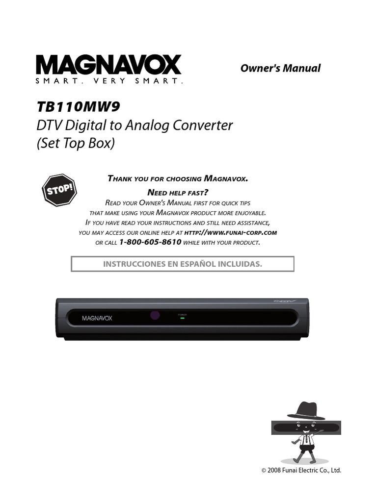 TB110MW9 DTV Digital To Analog Converter (Set Top Box) PDF Ac
