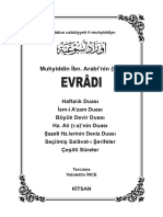 560 Hicri - Muhyiddin-Ibn-Arabi-Evradun-Usbuiyyeh PDF