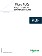 Modicon Micro PLCS: TSX 3705/3708/3710/3720 Implementation Manual Volume 1