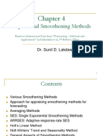 Chapter 4 Exponential Smoothening Methods