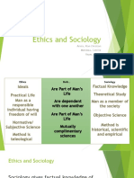 Ethics and Sociology: Ariola, Rian Christian Mendoza, Camille Reyes, Glydel