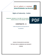 Contracts - Ii: Rights of Indemnity - Holder