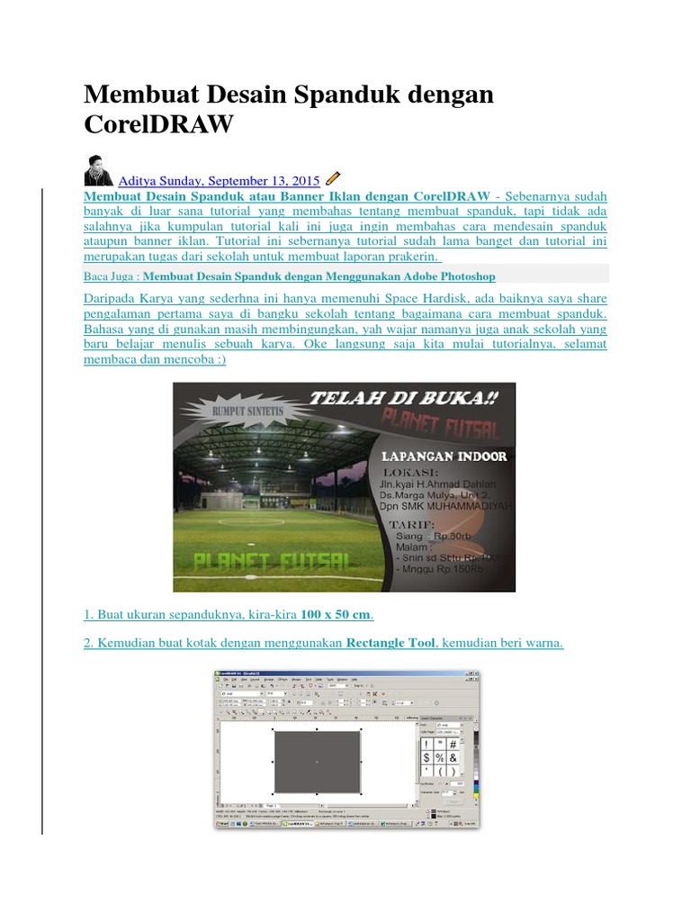 Membuat Desain Spanduk Dengan Coreldraw Pdf